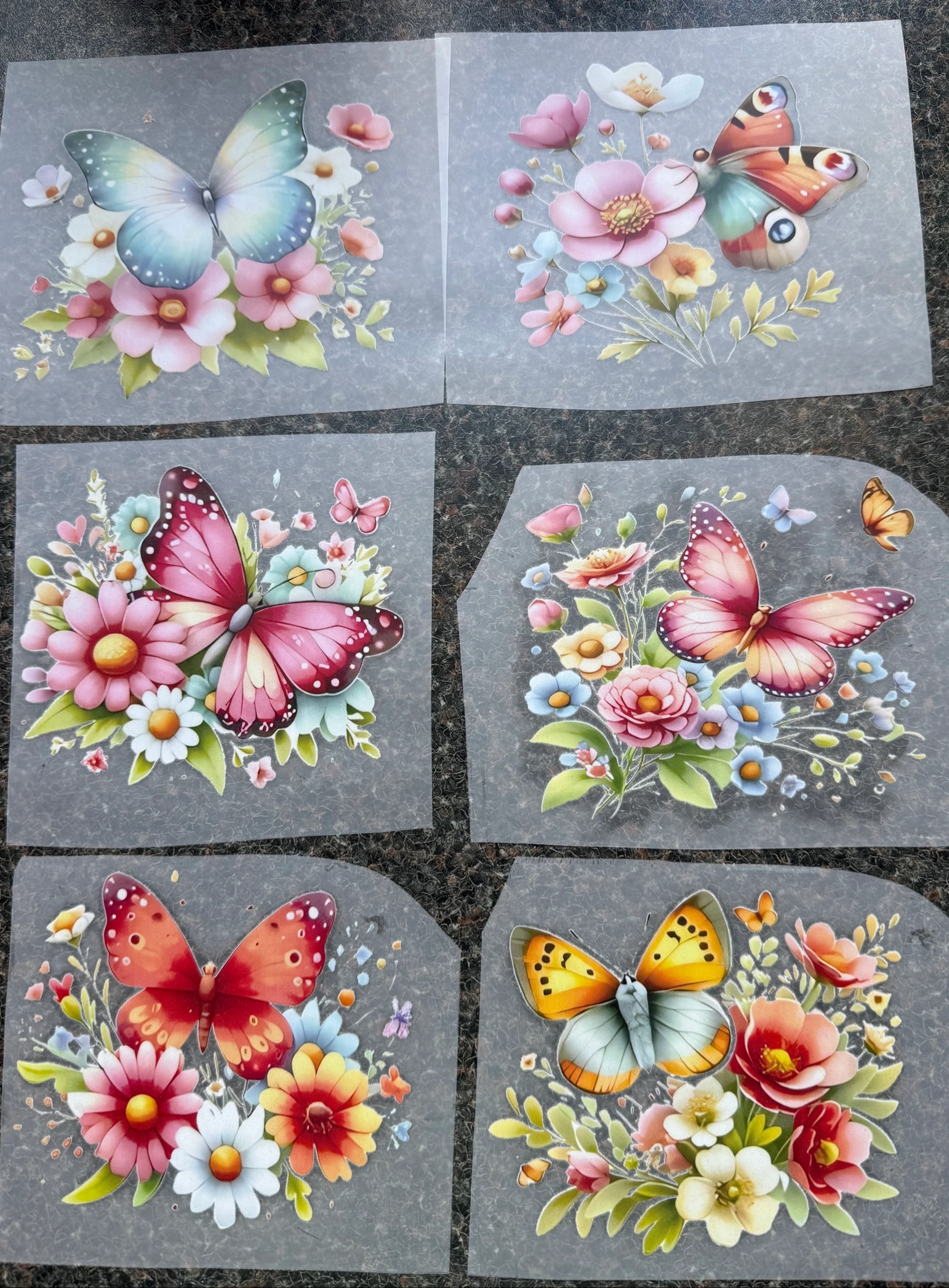 DTF Transfers Vlinders en Bloemen - Per stuk